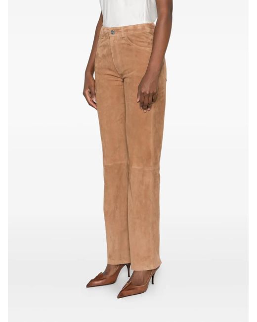 Arma Brown Suede Pocket Trousers