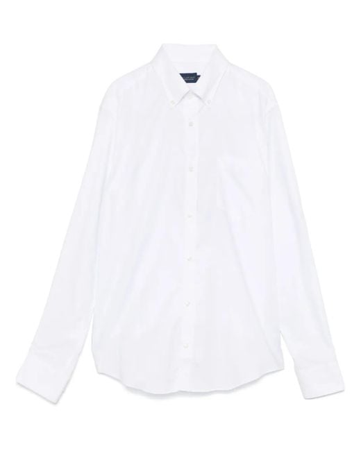 Paul & Shark Katoenen Overhemd in het White voor heren