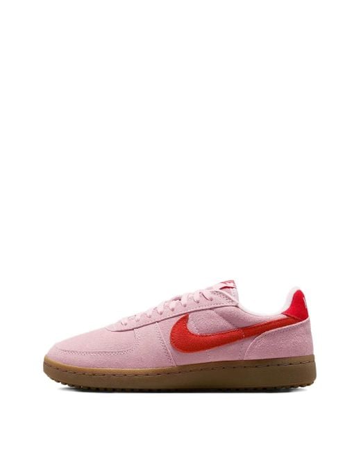 Nike Pink Field General Suede Sneakers