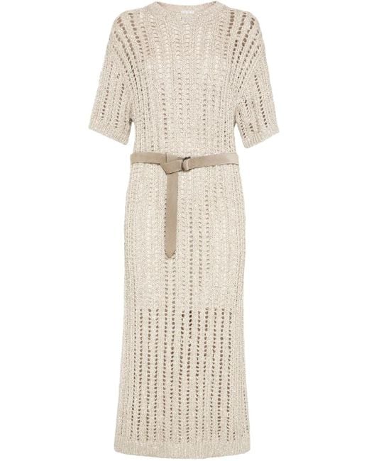 Brunello Cucinelli ニットドレス Natural