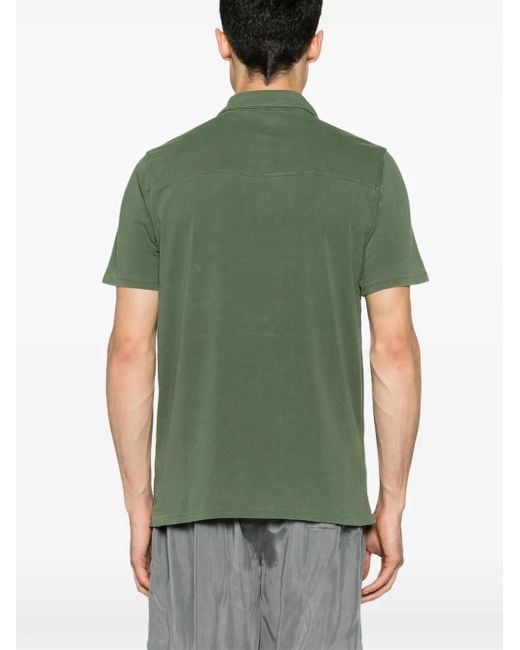 Majestic Filatures Green Organic Cotton-Blend Polo Shirt for men