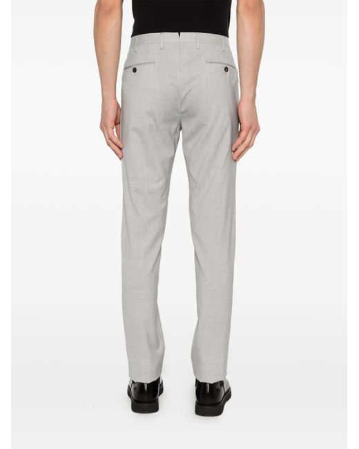 Incotex Gray Pantalon Évasé À Boutonnière for men