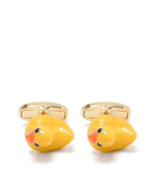 バングル PAUL SMITH Men Cufflinks Yellow M1ACUFFPDUCK 10 Paul Smith Cufflink Duck Accessories in Yellow for Men