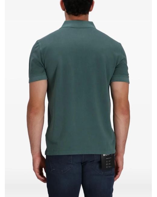 Boss Green Embroidered-Logo Polo Shirt for men