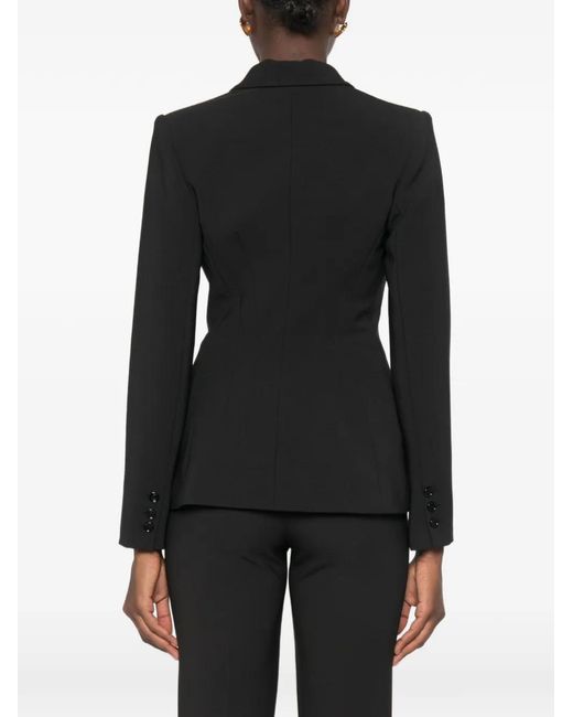 Elisabetta Franchi Black Polyester Elastane Jacket