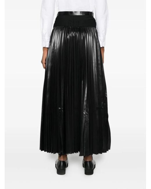 Junya Watanabe Black Hose mit Bundfalten