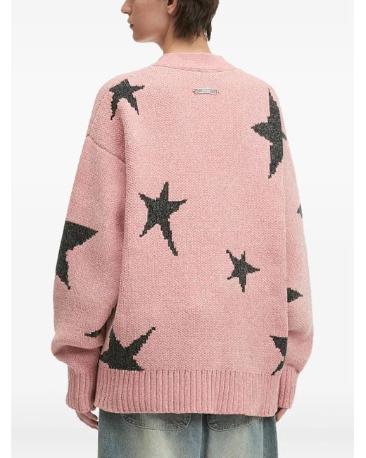 Cardigan Zippé À Étoiles Imprimées FIVE CM pour homme en coloris Pink