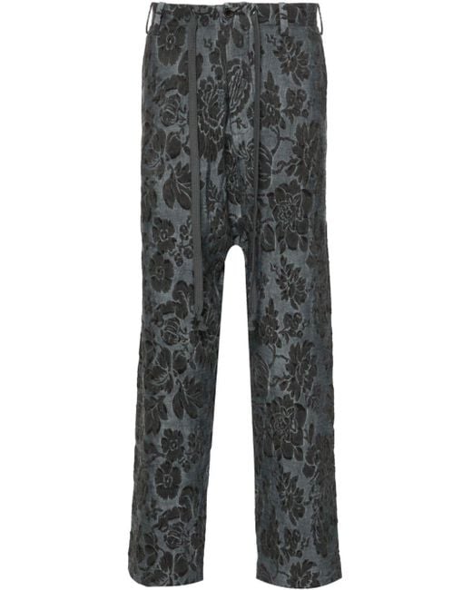 Uma Wang Gray Perch Trousers for men