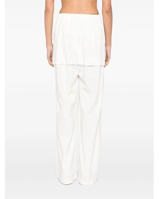 Sankuanz White Faded Track Pants