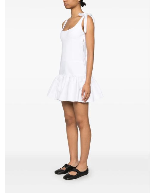 Sandro White Panelled Mini Dress