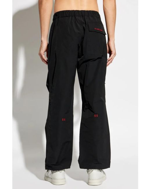 44 Label Group Blue Id Drawstring Straight-Leg Trousers