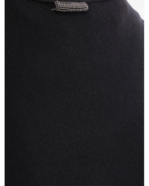Brunello Cucinelli Black Cotton Tank Top