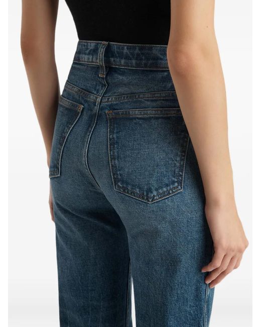 Khaite Blue Straight-Fit Jeans