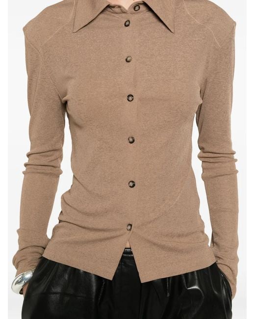 Nanushka Natural Haimi Shirt