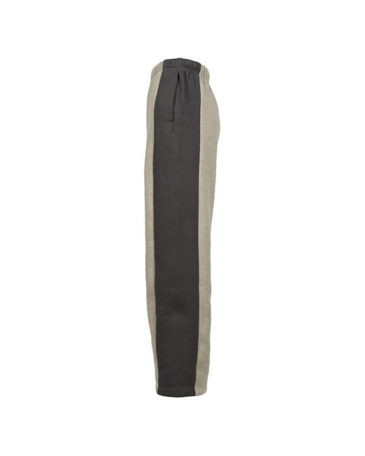 Essentials Gray Panelled Track Pants for men