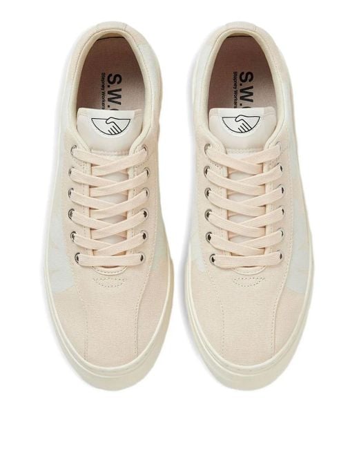 Stepney Workers Club White Dellow Cup Shroomhands Floral-Patterned Low-Top Sneakers for men