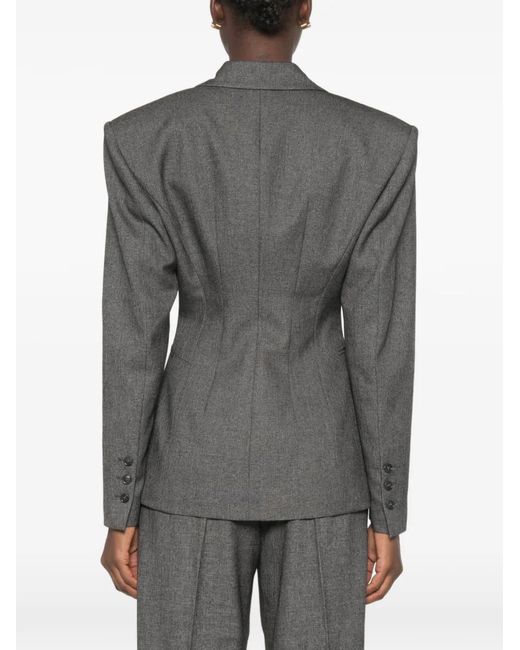 ANDAMANE Gray Toni Single-Breasted Blazer