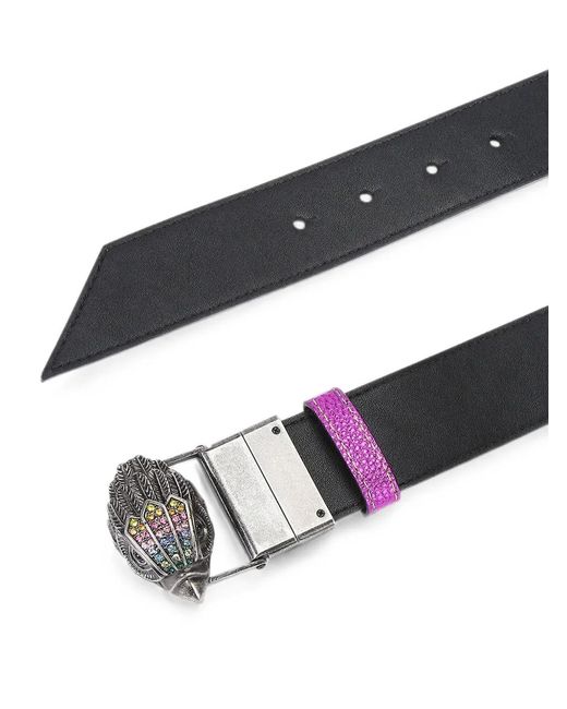 Kurt Geiger Blue Reversible Eagle Belt