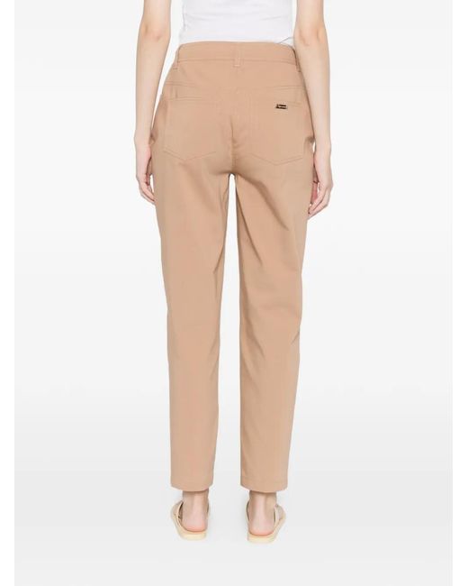 Clips White Front-Pocket Trousers