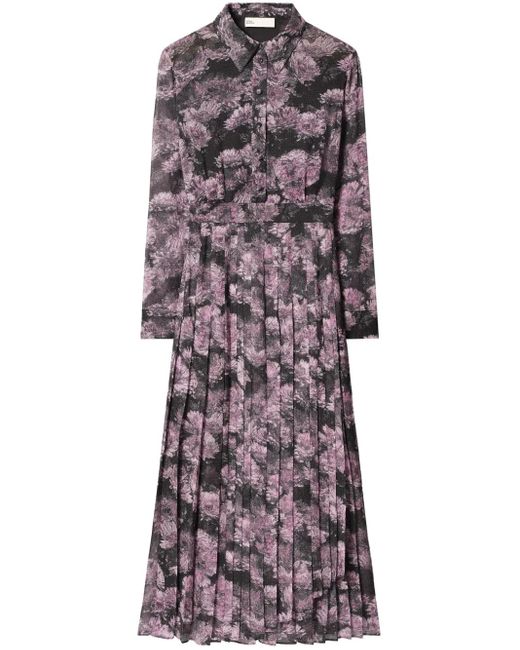 Tory Burch Jurk Met Bloemenprint in het Multicolor
