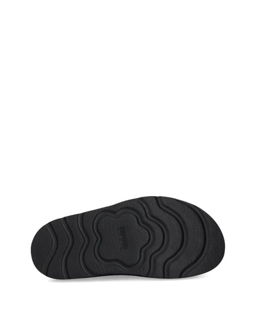 KENZO Gray Matto Buckled-Detail Mules