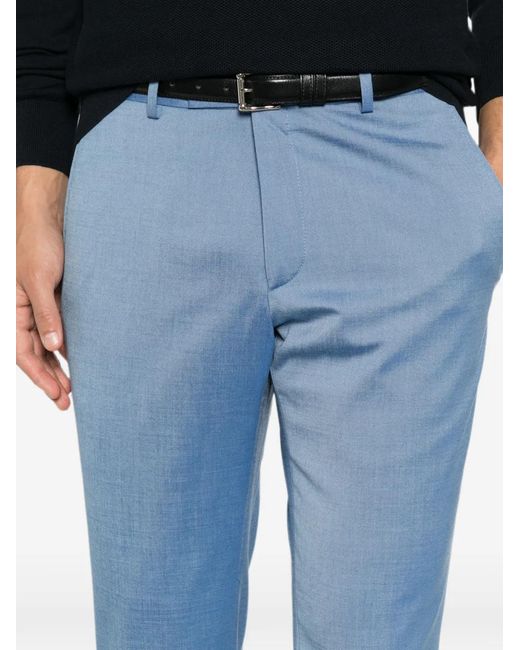 Karl Lagerfeld Blue Slim-Fit Tailored Trousers for men