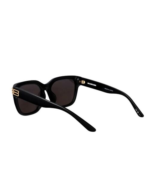 Balenciaga Black Bb-Logo Square-Frame Sunglasses