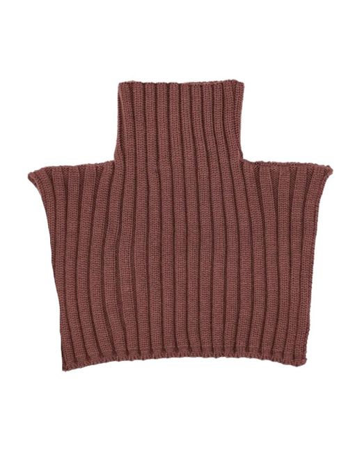 Niccolò Pasqualetti Red Ribbed-Knit Top