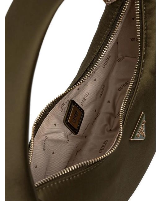 Guess Metallic Sunetra Zip Logo Tote Bag