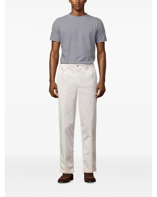 Hackett White Fulham Chino Trousers for men