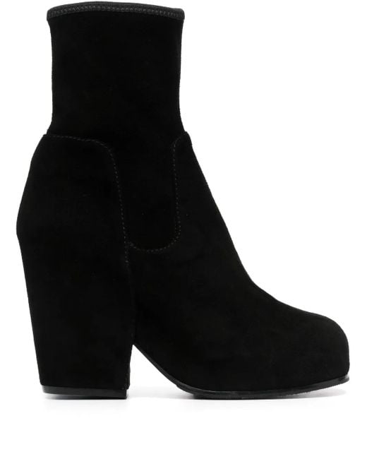 Random Identities Black 90Mm Suede Ankle Boots