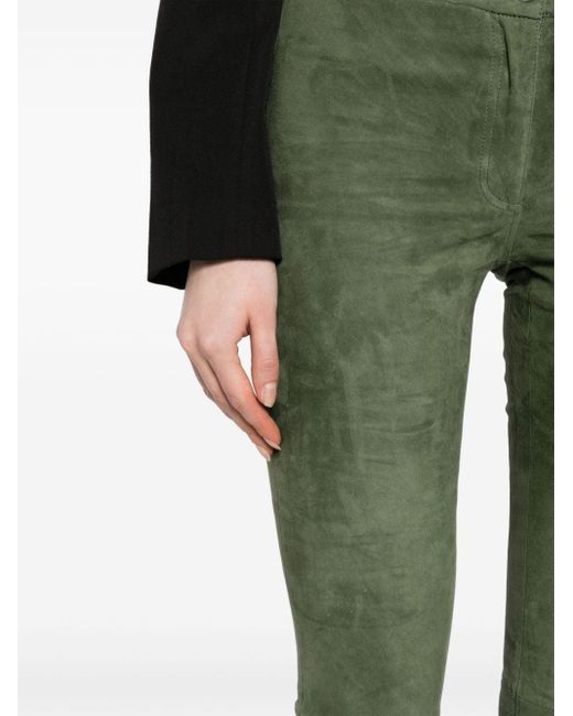 Pantalon évasé en daim Arma en coloris Green
