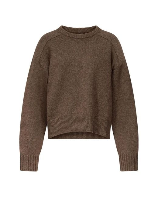 Loulou de Saison Brown Breha Crew-Neck Sweater