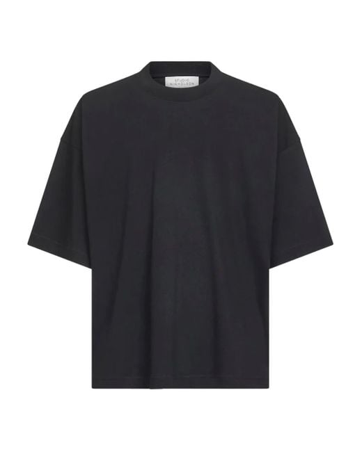 Studio Nicholson Black Crew-Neck T-Shirt for men