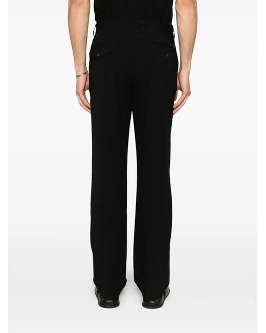Karl Lagerfeld Black Drawstring-Fastening Trousers for men