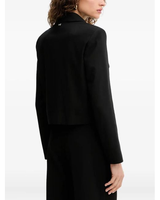 MARCIANO BY GUESS Black Button Collared Jacket