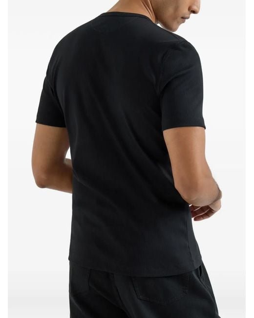 メンズ Brunello Cucinelli クルーネック Tシャツ Black