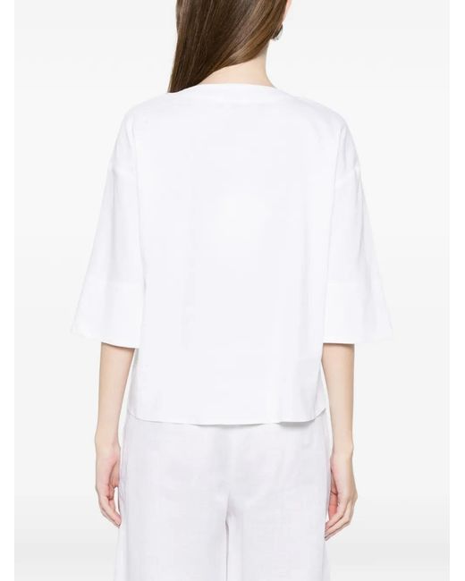 Max Mara White Sospiro Blouse