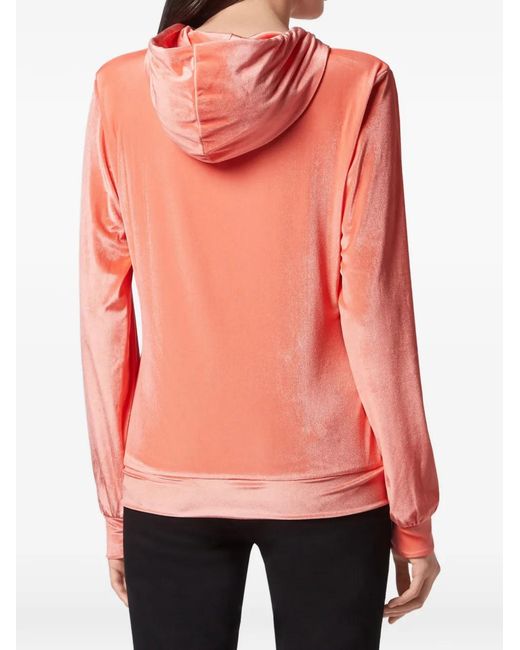 Philipp Plein Pink Logo-Detail Hoodie