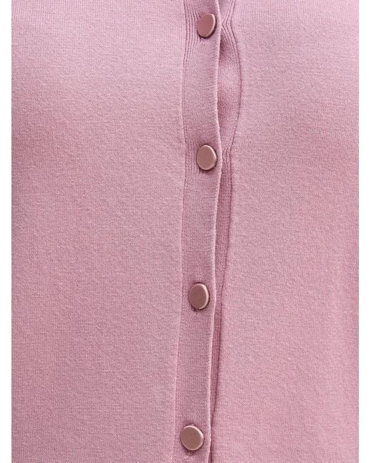 Sisley Pink Buttoned Cardigan