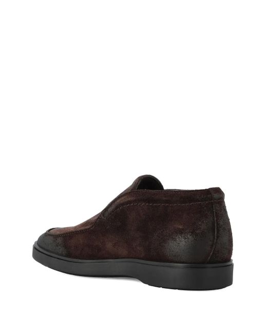 Tagliatore Brown Suede Loafers for men