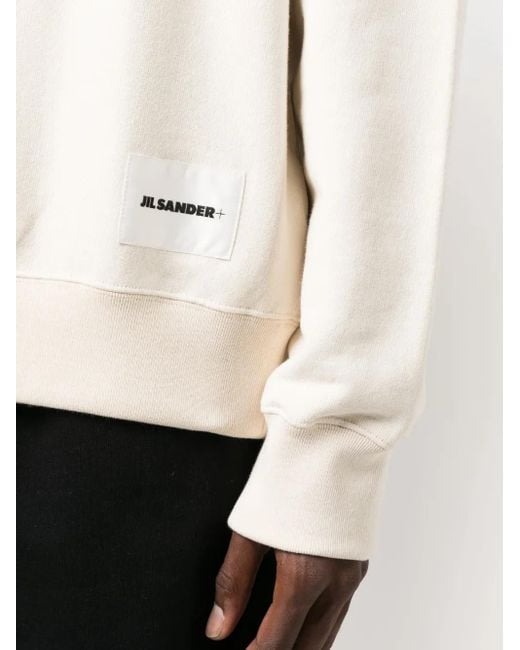 Jil Sander Sweatshirt Mit Logo-Patch in White für Herren