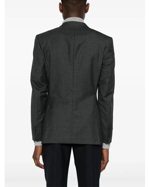 Fursac Blazer Van Scheerwol in het Black voor heren