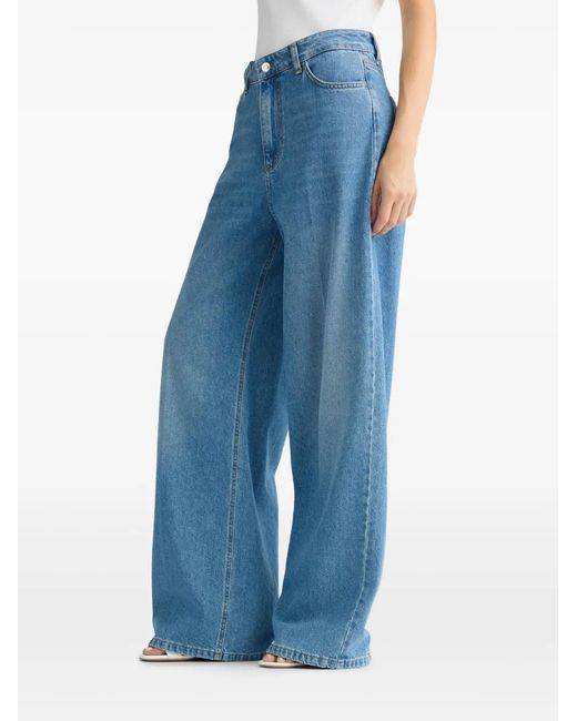 Liu Jo Blue High-Rise Flared Jeans