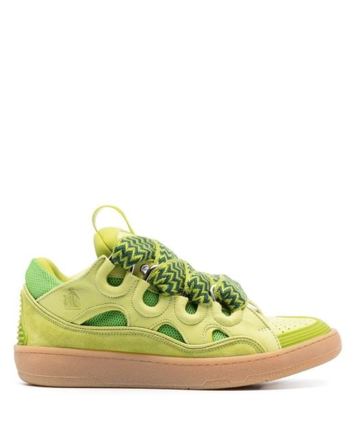 Lanvin Green Curb Sneakers