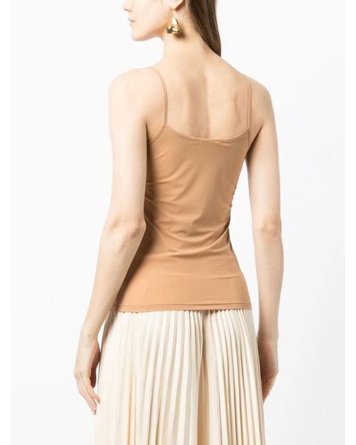 Jil Sander Pink V-Neck Sleeveless Top