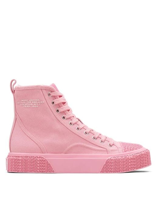 Marc Jacobs Pink The High Top Sneakers