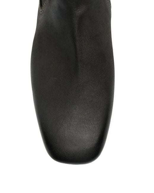 Premiata Black Square-Toe Chelsea Boots for men