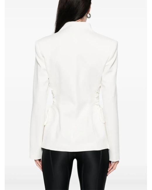 Chaqueta con cordones Mugler de color White