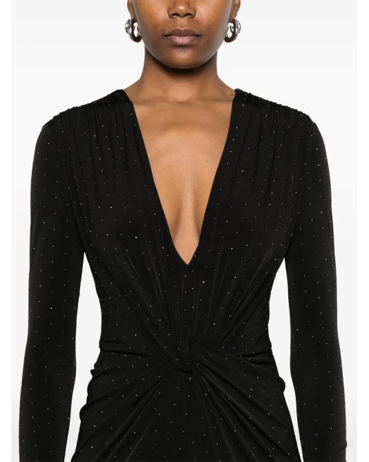 Nissa Black Maxikleid Mit Strass